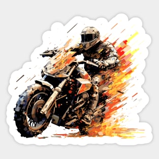 Moto Racing Fast Speed Competition Abstract Sticker